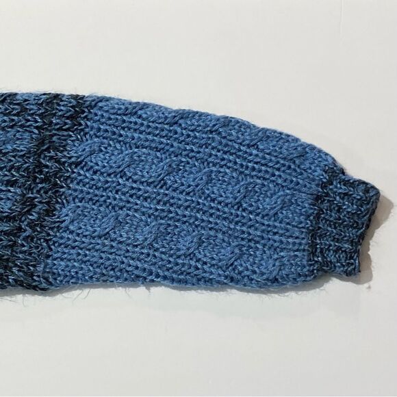 90's Vintage Evian ll Knitted By Hand Chunky Knit Sweater Women's Size M - Picture 5 of 15